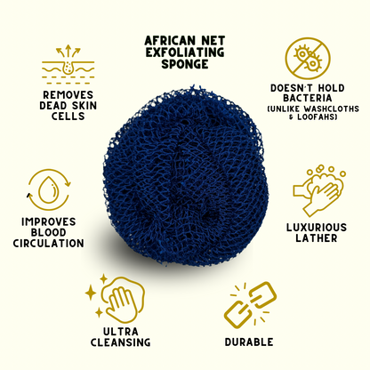 African Net Exfoliating Bath Sponge